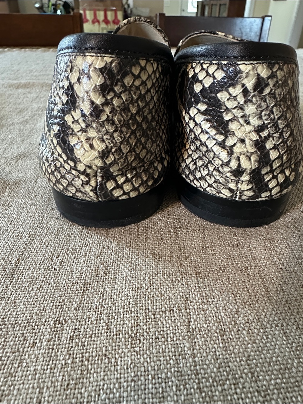 Sam Edelman Snake-Print Leather Loafers with Gold Bit, 10 EU40 - Picture 4 of 7